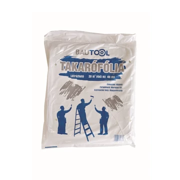 Bautool takarófólia erős, létrázható 20m2 4x5m 40my
