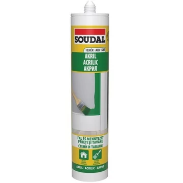 SOUDAL Akril tömítő, fehér, beltéri 280ml