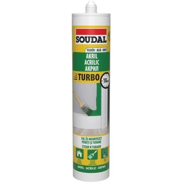 SOUDAL Akril Turbo tömítő, fehér, beltéri 280ml