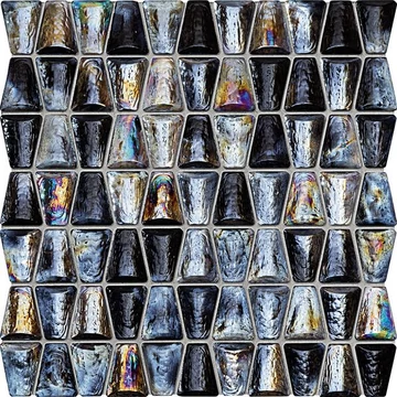Tubadzin Karelia M-Drops Glass Grey 30,4x30,6 cm mozaik