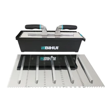 BIHUI Svájci glettelő készlet 9 részes (6, 8, 10, 12mm, tigris, ferde fogas)