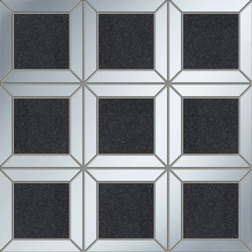 Tubadzin M-Lucid Square Black 29,8x29,8 cm mozaik csempe