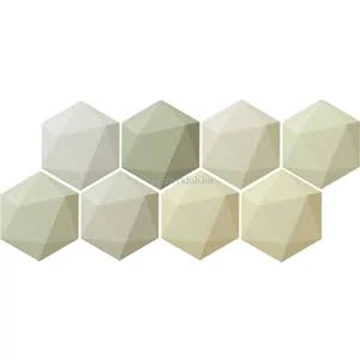 Tubadzin Origami Hex Green11x12,5 cm mozaik csempe