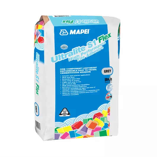 Mapei ULTRALITE S1 cementkötésű ragasztóhabarcs FEHÉR 15 KG