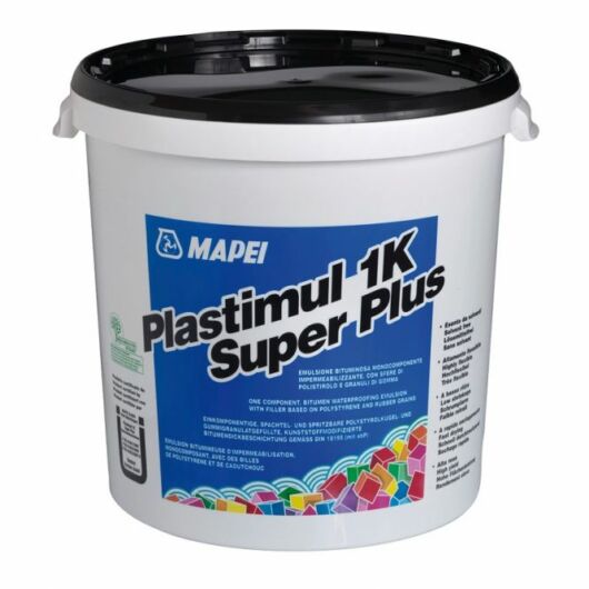 Mapei Plastimul 1K Super Plus bitumenes vízszigetelő massza 19,5 kg