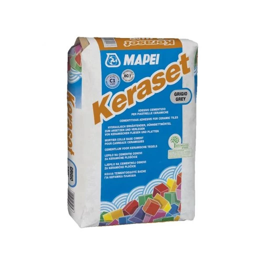 Mapei KERASET Cementkötésu ragasztóhabarcs SZÜRKE 25 KG